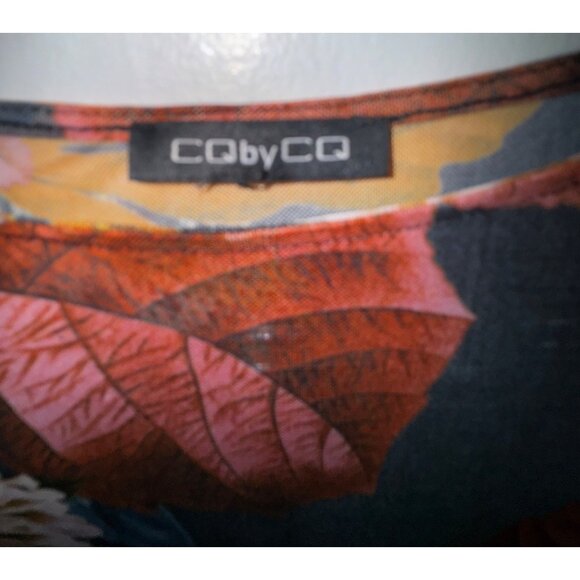 CQ By CQ Floral Long Sleeve Bodysuit Nylon/Spandex Large Sexy Sheer Stretch Cute - Picture 3 of 6